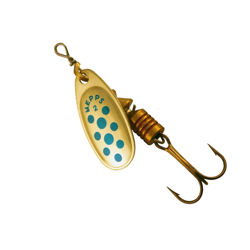 Mepps Comet Gold Blue Dot Spinners
